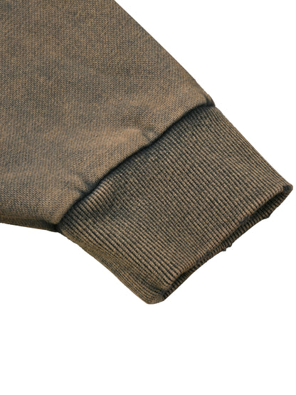 Wolf Worx Customs Sunshine State Mafia Vintage Washed Frayed-Hem Hoodie