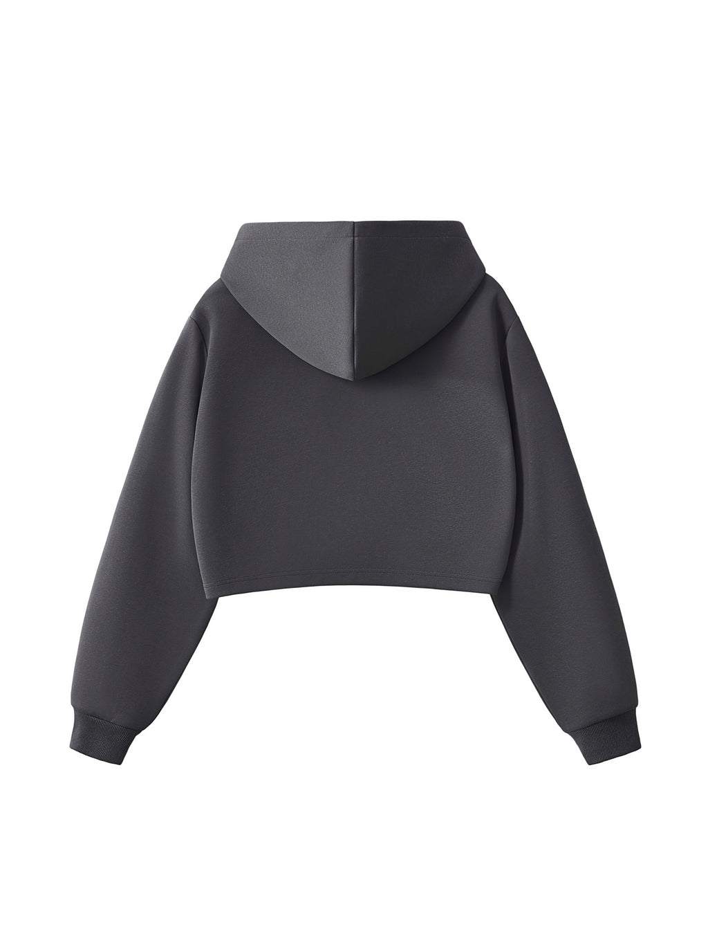 No Ur Ish NOURISH Essential Cropped Zip-Up Hoodie