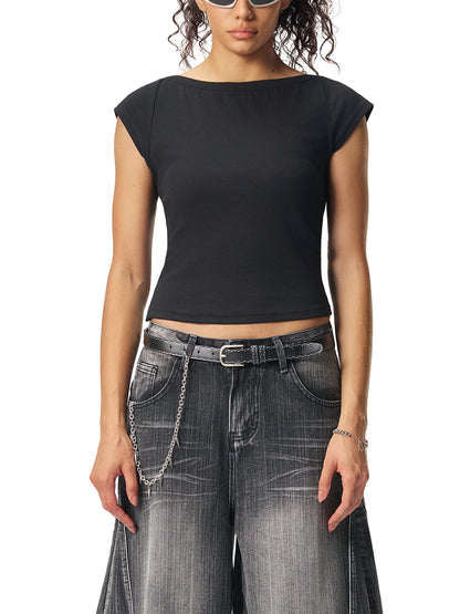 Fast & Feral Tattoo Flash Essential Wide Neck Baby T-shirt