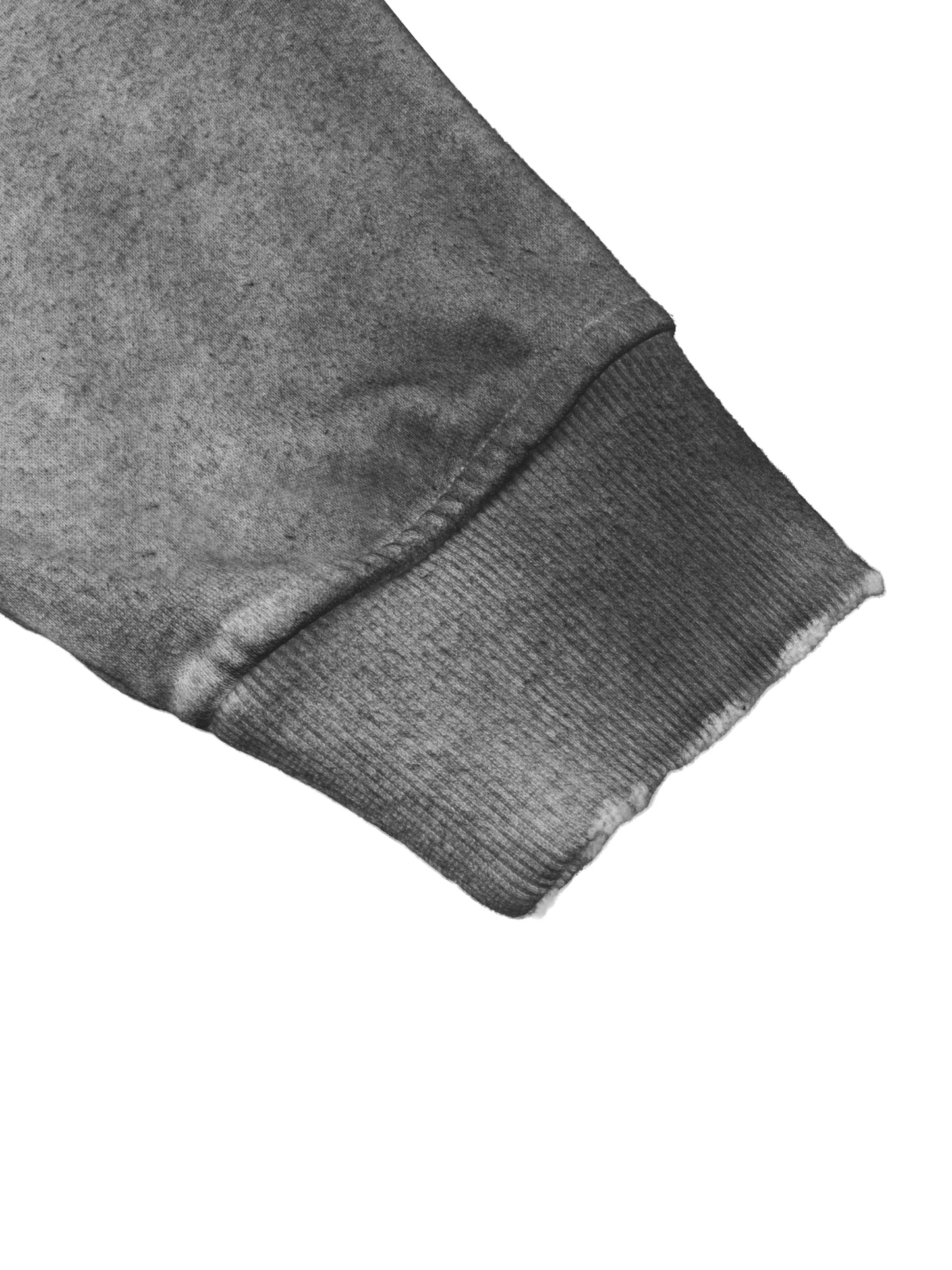 No Ur Ish NOURISH Pride Sun Fade Frayed Raw Edge Fleece Zip Hoodie