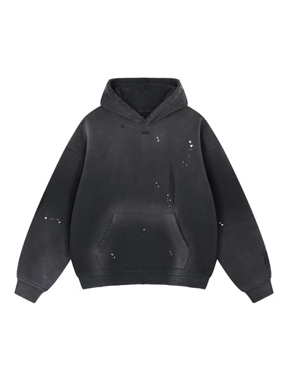 Wolf Worx Customs Sunshine State Mafia Vintage Washed Frayed Fleece Hoodie