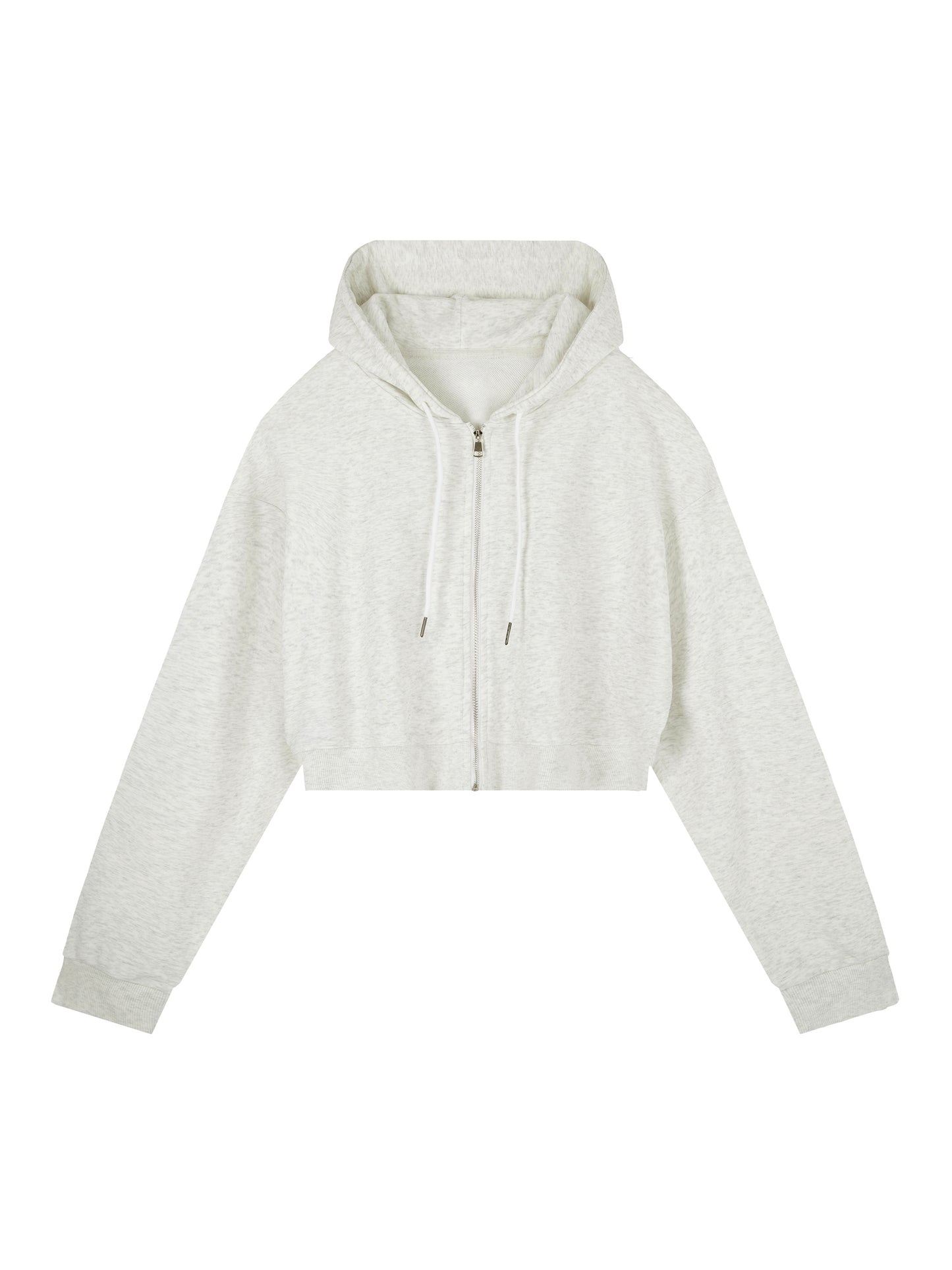 No Ur Ish NOURISH Essential Cropped Zip-Up Hoodie