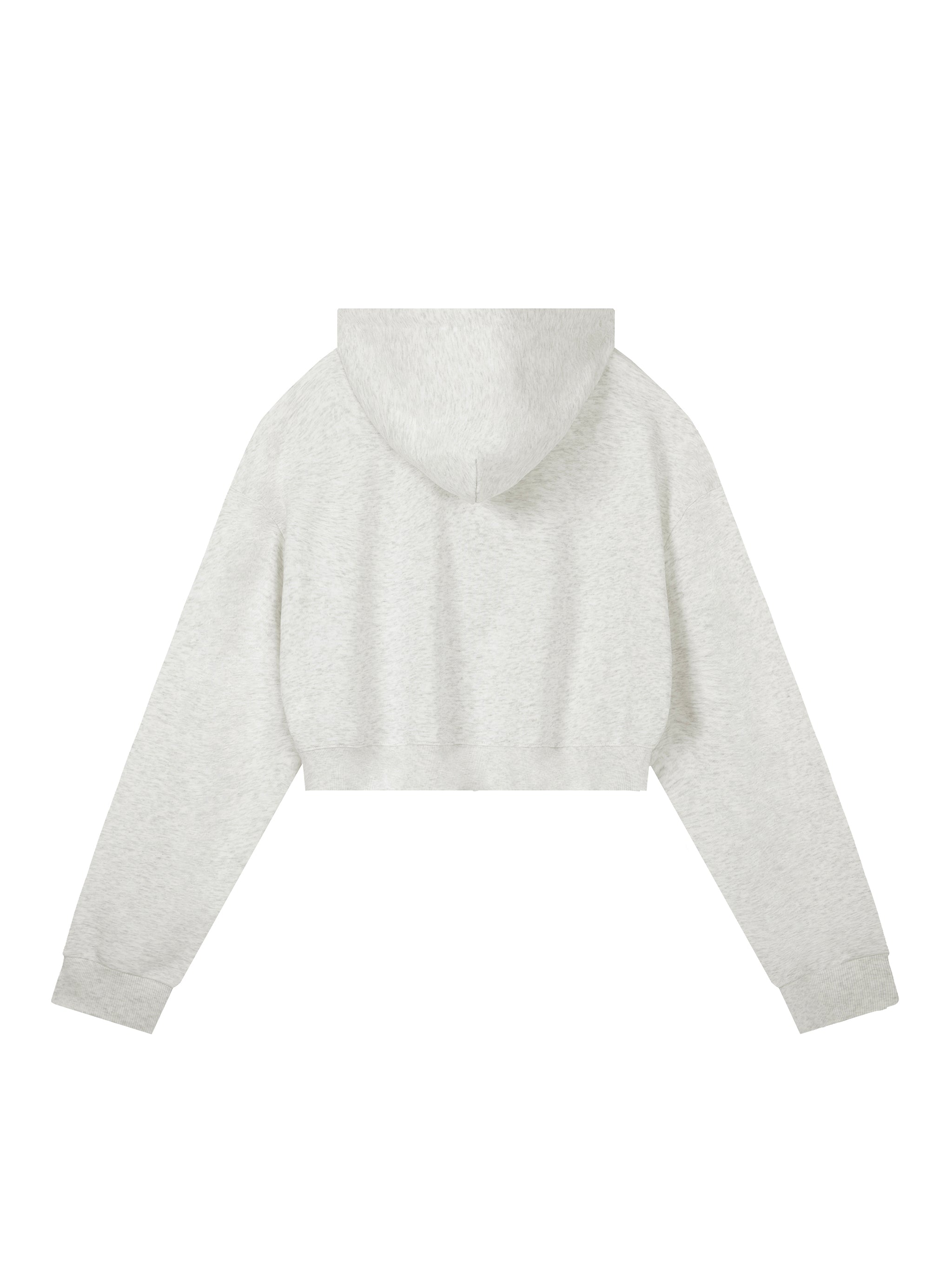 No Ur Ish NOURISH Essential Cropped Zip-Up Hoodie