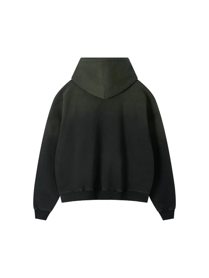 Fast & Feral Frayed Sunfade Boxy Fleece Hoodie